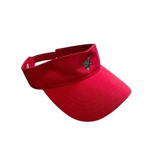 Loxahatchee Club Visor Red‎ Imperial Brand One Size Cotton
